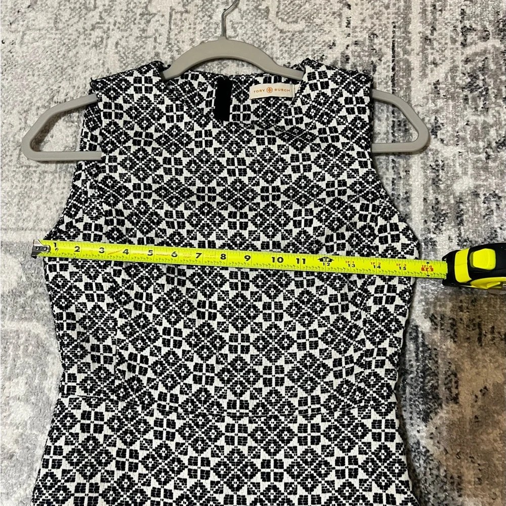 Tory Burch Navy and White Hourglass Mini Dress - Picture 8 of 9